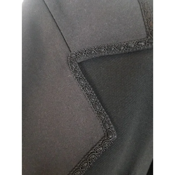 Vintage St John Griffith‎ Gray Black Wool Pocket Blazer Jacket Longline 8 NWT - Picture 12 of 15